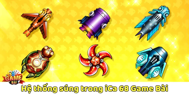 Các loại súng trong game có bao gồm 6 cấp và được phân chia theo mức cược